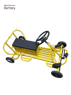 a mini electric scooter for entertainment made in Vietnam, foiur wheeler, one seater under brand "Hanoi Escooters"