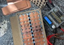 an example of how to make li-ion cell battery connections by using copper nickel sandwich method 