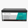 a battery to replace lead acid 24V with black plastic cover and under brand Veichi, straight photo.