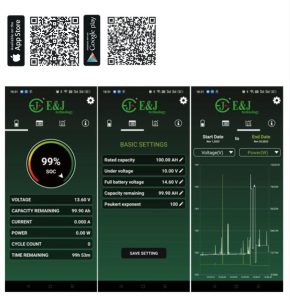 QR codes to scan for JK battery smartshunt monitor apps 