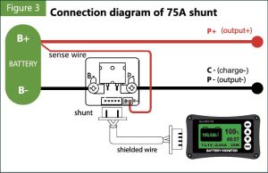 How to do wiring for the current shunt of Smart JK Battery monitor BM16 